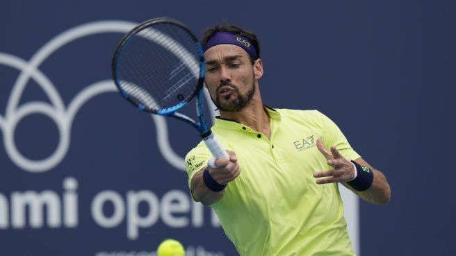 Fognini in campo a Miami